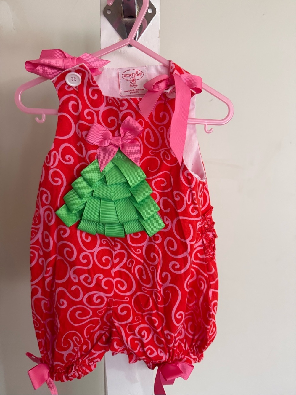 Mudpie Baby Christmas Romper